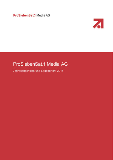 Thumbnail ProSiebenSat.1 Media
 Financial Statement 2014