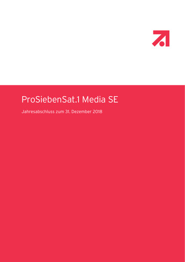 Thumbnail ProSiebenSat.1 Media
 Financial Statement 2018