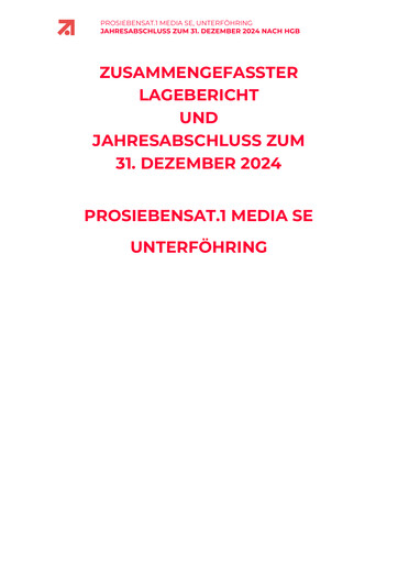 Thumbnail ProSiebenSat.1 Media
 Financial Statement 2024