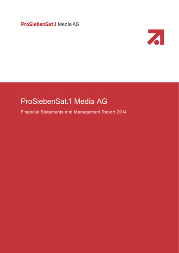 Thumbnail ProSiebenSat.1 Media
 Financial Statement 2014