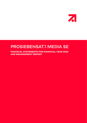 Thumbnail ProSiebenSat.1 Media
 Financial Statement 2020