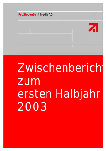 Vorschaubild ProSiebenSat.1 Media
 Halbjahresbericht 2003-h1
