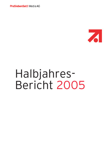 Vorschaubild ProSiebenSat.1 Media
 Halbjahresbericht 2005-h1