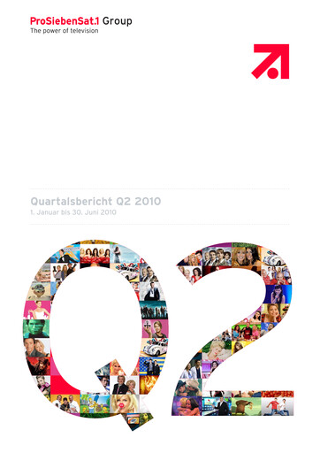 Vorschaubild ProSiebenSat.1 Media
 Halbjahresbericht 2010-h1
