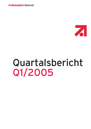 Thumbnail ProSiebenSat.1 Media
 Quarterly Report 2005-q1