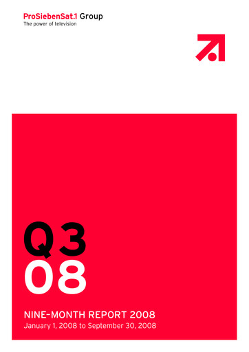 Vorschaubild ProSiebenSat.1 Media
 Quartalsbericht 2008-q3