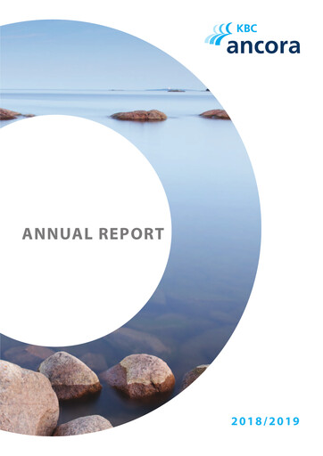 Thumbnail KBC Ancora Annual Report 2018-2019