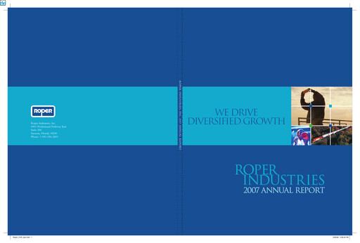 Thumbnail Roper Technologies Annual Report 2007