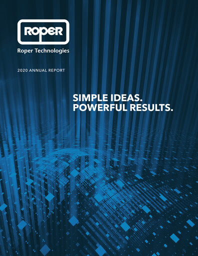 Thumbnail Roper Technologies Annual Report 2020