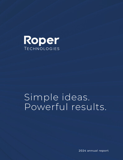 Thumbnail Roper Technologies Annual Report 2024