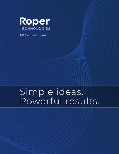 Thumbnail Roper Technologies Annual Report 2025