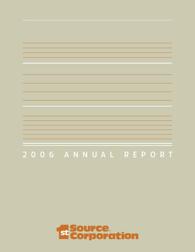 Thumbnail 1st Source
 Annual Report 2006