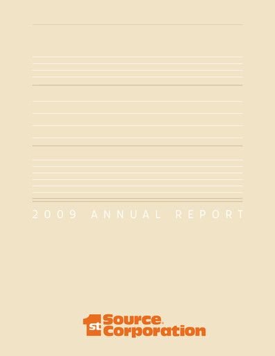 Thumbnail 1st Source
 Annual Report 2009