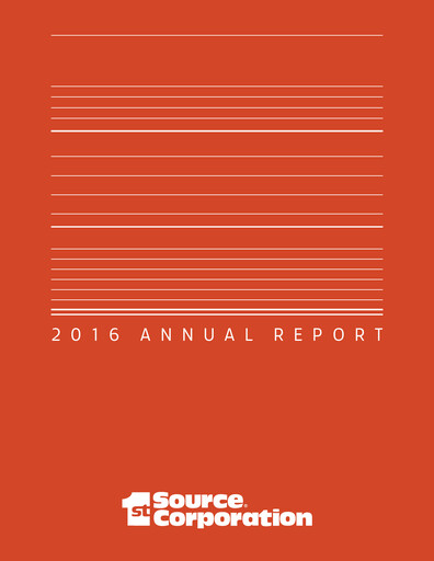 Thumbnail 1st Source
 Annual Report 2016