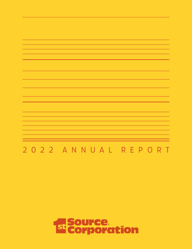 Thumbnail 1st Source
 Annual Report 2022