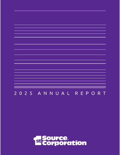 Thumbnail 1st Source
 Annual Report 2025