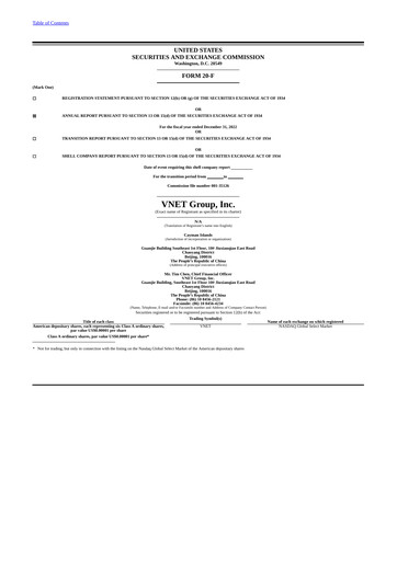 Miniature VNET Group Rapport annuel 2022