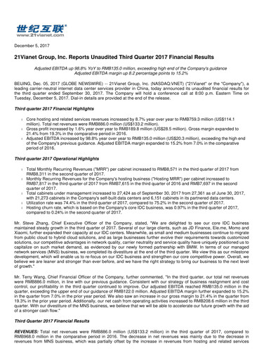 Thumbnail VNET Group Quarterly Report 2017-q3