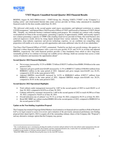 Thumbnail VNET Group Quarterly Report 2022-q2