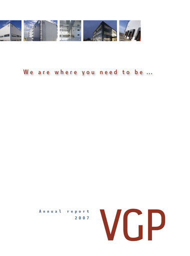 Thumbnail VGP NV Annual Report 2007
