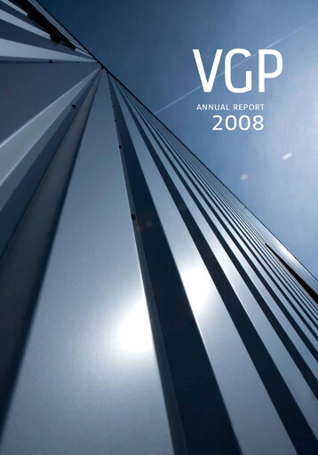 Thumbnail VGP NV Annual Report 2008