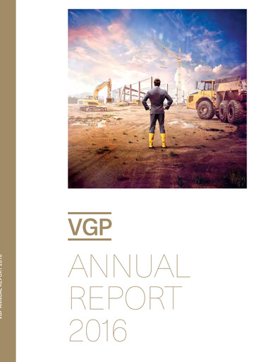 Thumbnail VGP NV Annual Report 2016