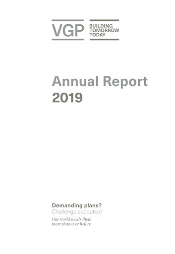 Thumbnail VGP NV Annual Report 2019