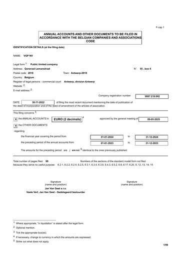 Thumbnail VGP NV Financial Statement 2024