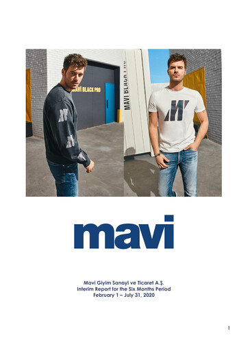 Thumbnail Mavi Giyim Sanayi ve Ticaret Half-year Report 2020-h1