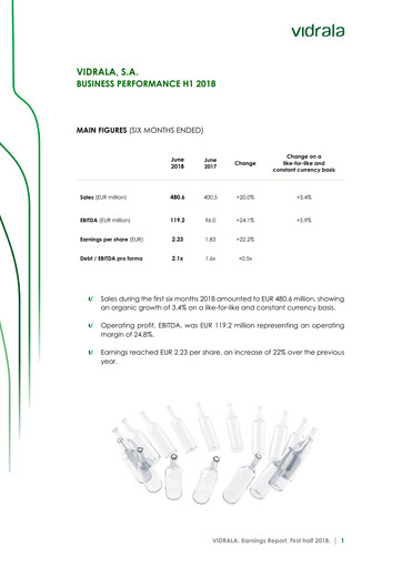 Miniature Vidrala Rapport semestriel 2018-h1