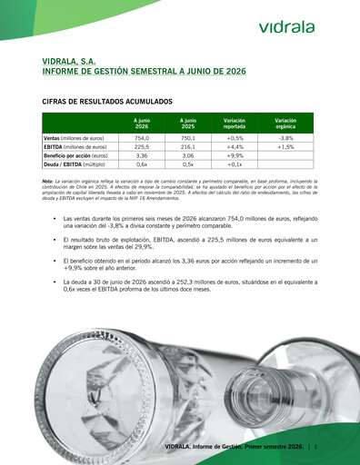 Thumbnail Vidrala Half-year Report 2026-h1