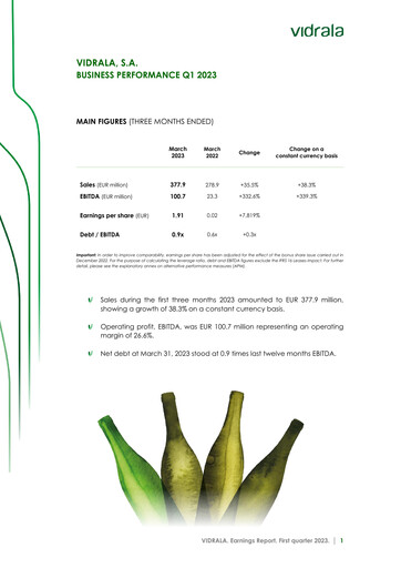 Miniature Vidrala Rapport trimestriel 2023-q1