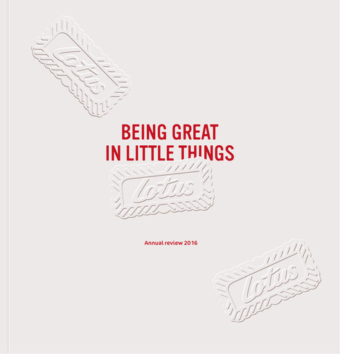 Thumbnail Lotus Bakeries Annual Report 2016