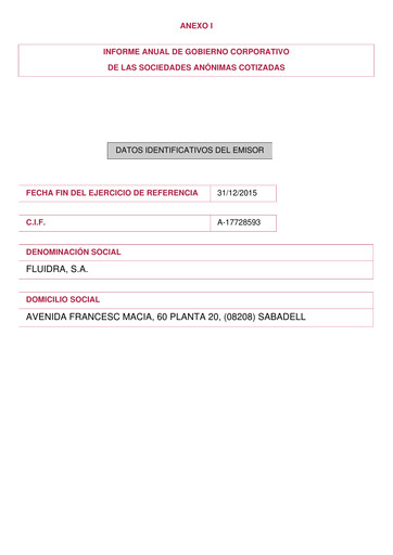 Vorschaubild Fluidra Jahresbericht 2015