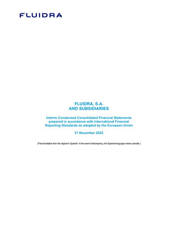 Thumbnail Fluidra Financial Statement 2022