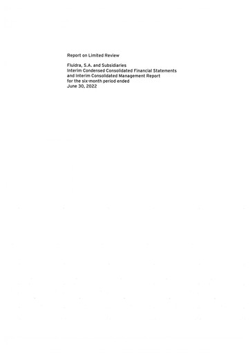 Thumbnail Fluidra Half-year Report 2022-h1