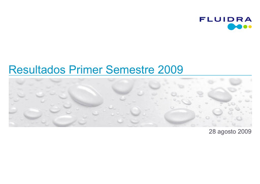 Thumbnail Fluidra Half-year Report 2009-h1