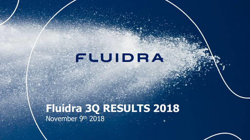 Thumbnail Fluidra Quarterly Report 2018-q3