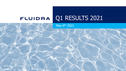 Thumbnail Fluidra Quarterly Report 2021-q1