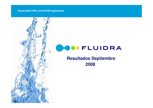 Thumbnail Fluidra Quarterly Report 2008-q3
