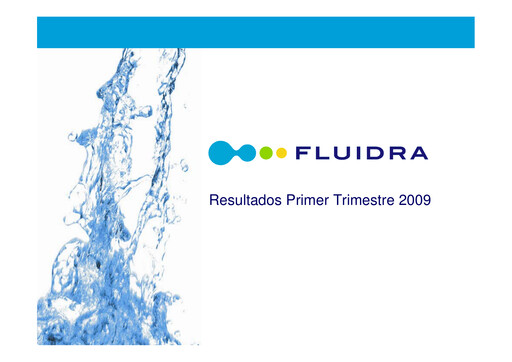 Thumbnail Fluidra Quarterly Report 2009-q1