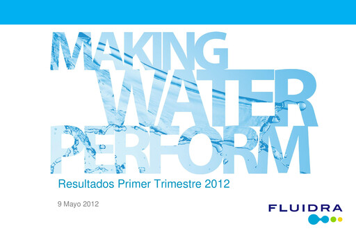 Thumbnail Fluidra Quarterly Report 2012-q1