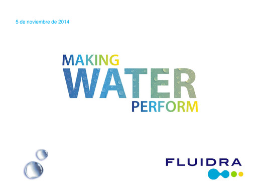 Thumbnail Fluidra Quarterly Report 2014-q3