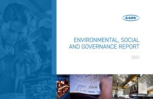 Thumbnail Aaon ESG Report 2021