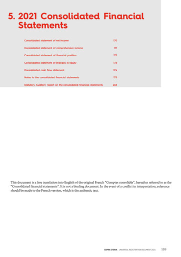 Thumbnail Sopra Steria Group Financial Statement 2021