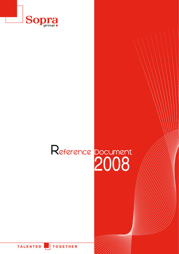 Thumbnail Sopra Steria Group Universal Registration Document 2008