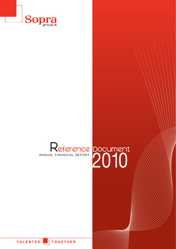 Thumbnail Sopra Steria Group Universal Registration Document 2010