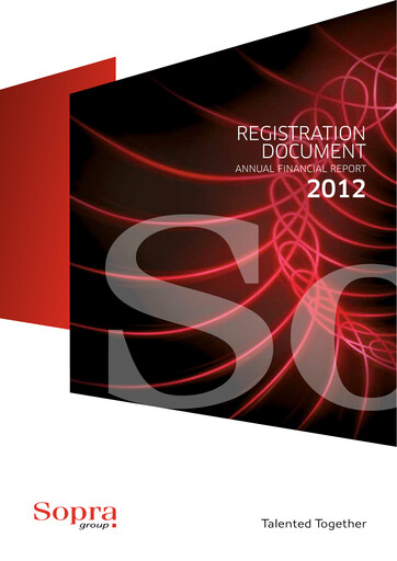 Thumbnail Sopra Steria Group Universal Registration Document 2012