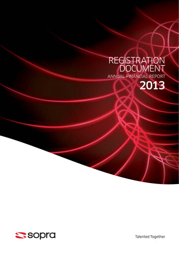 Thumbnail Sopra Steria Group Universal Registration Document 2013