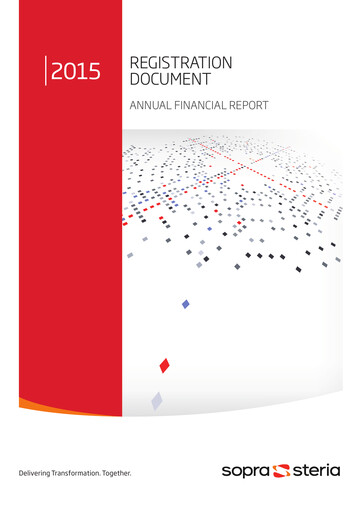 Thumbnail Sopra Steria Group Universal Registration Document 2015